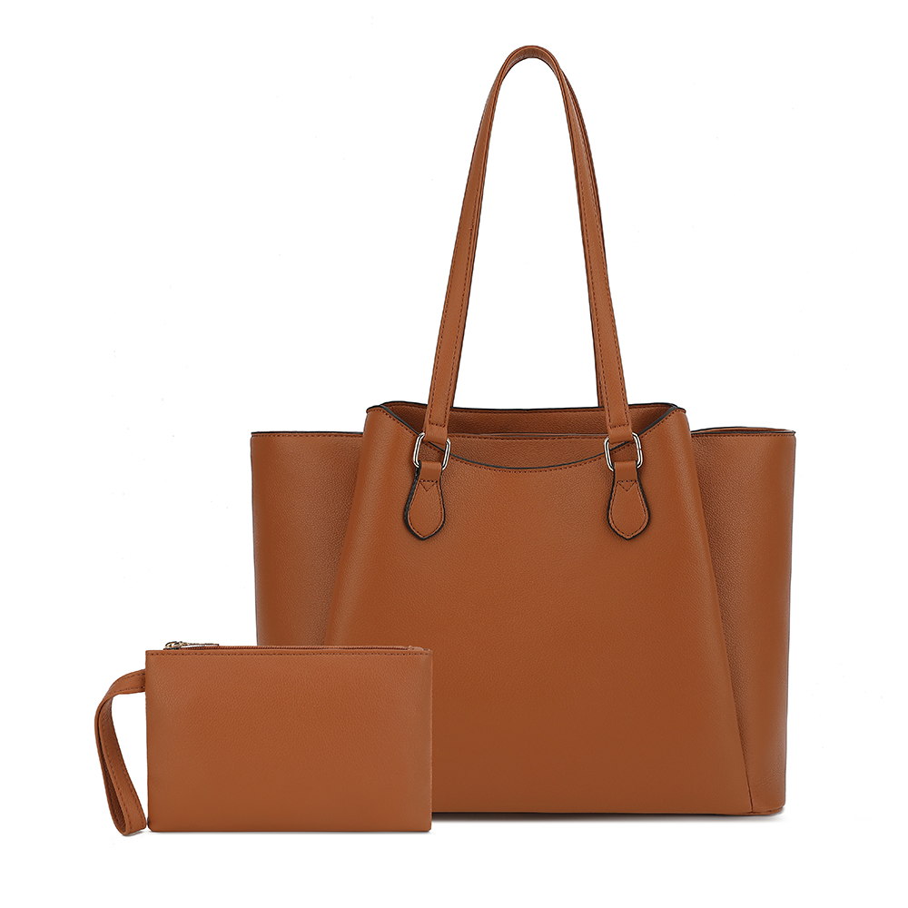 Women Hand Bags For Office - 여성용 토트백, 파우치가 있는 대형 PU