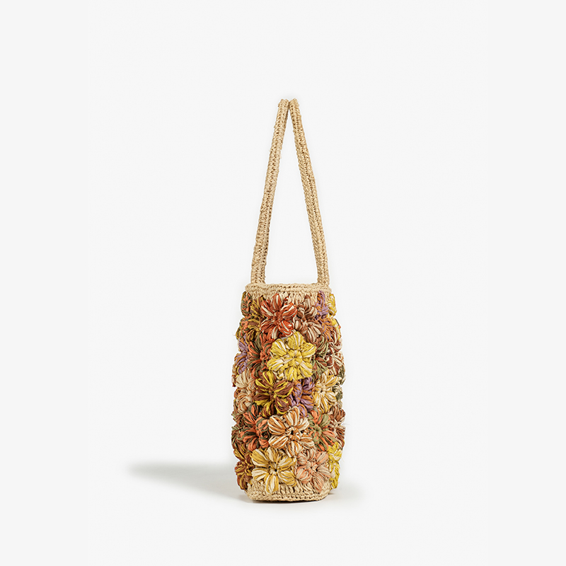 BEAUTODAY 토트 백 여성 라피아 혼합 색상 짠  - Women'S Raffia Bags 리뷰 및 가격