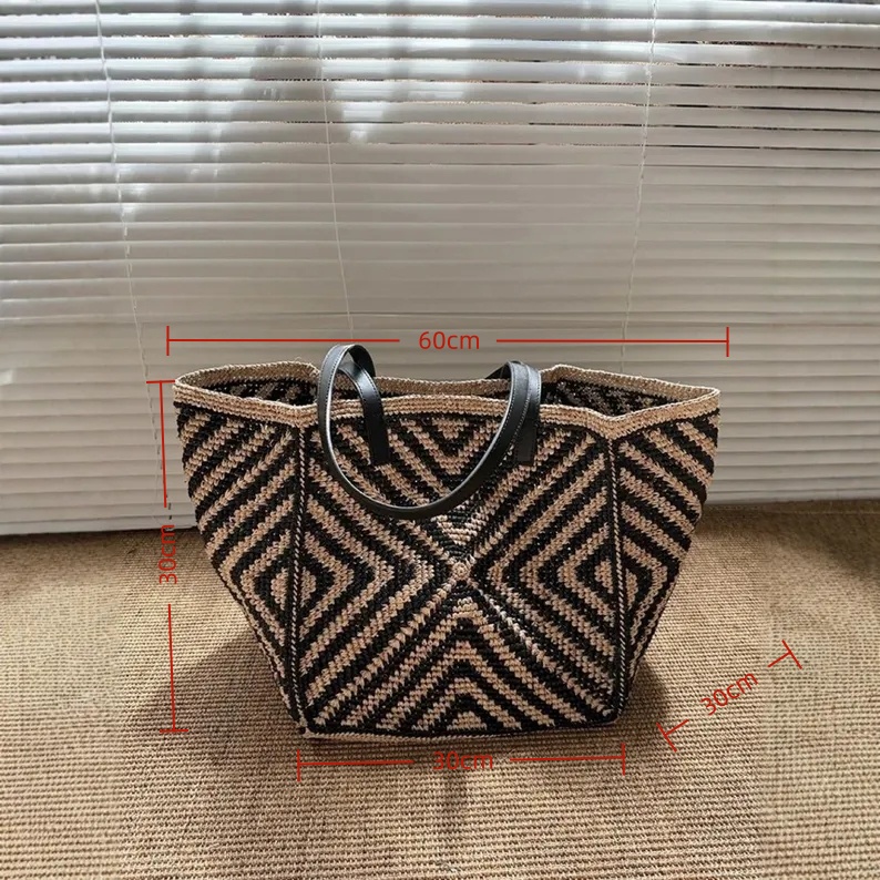 오버사이즈 대형 라피아 소재 숄더백, 여성용, 수제,  - Women'S Raffia Bags 리뷰 및 가격