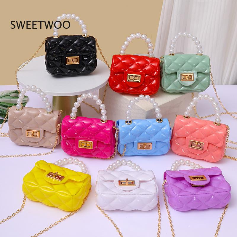 2026 젤리 미니 크로스백 퀼트 PVC 펄 핸들 퍼스 - Women'S Young Bags 리뷰 및 가격