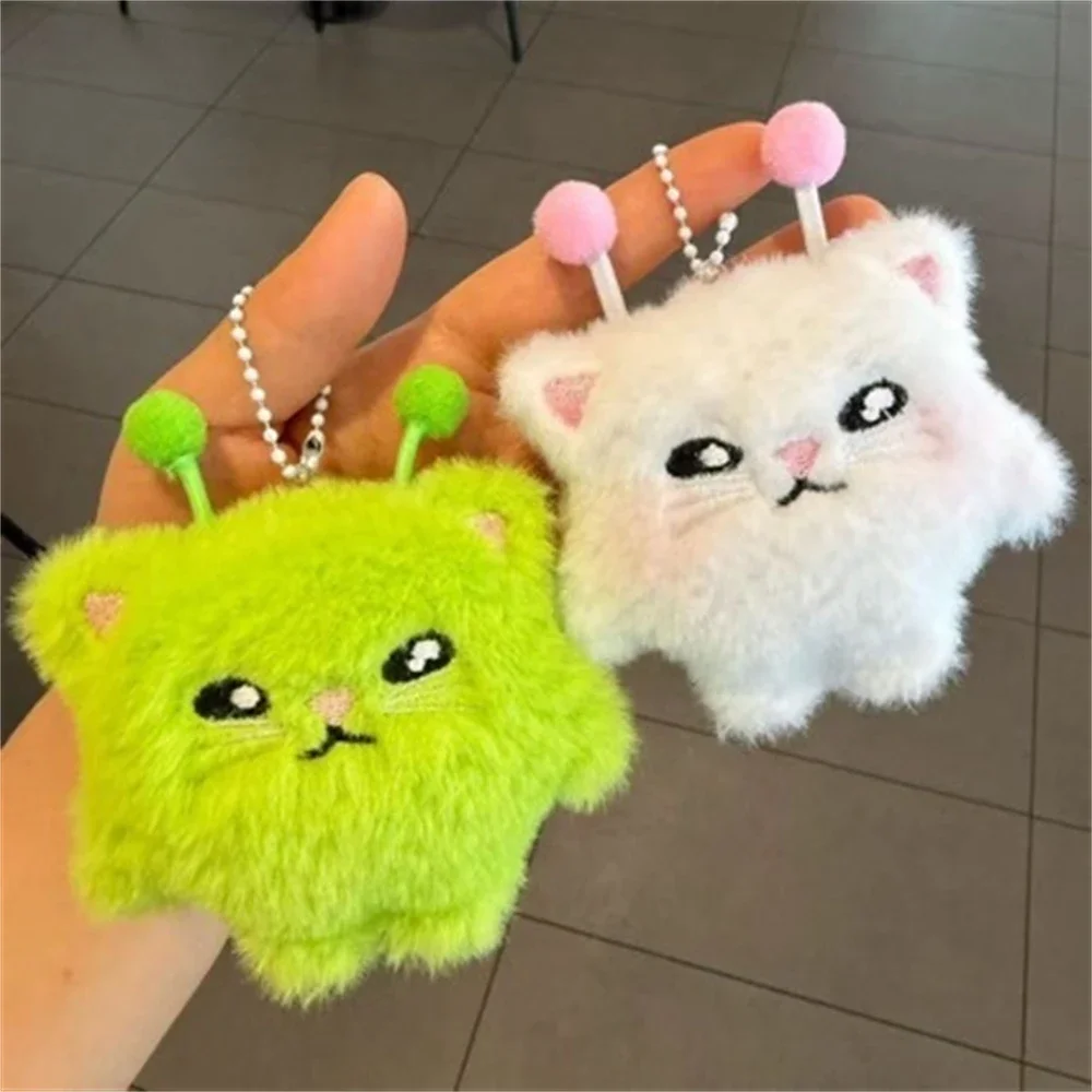 창의적인 디자인의 초록색 외계인 고양이 인형 키링, 재 - Women'S Young Bags 리뷰 및 가격